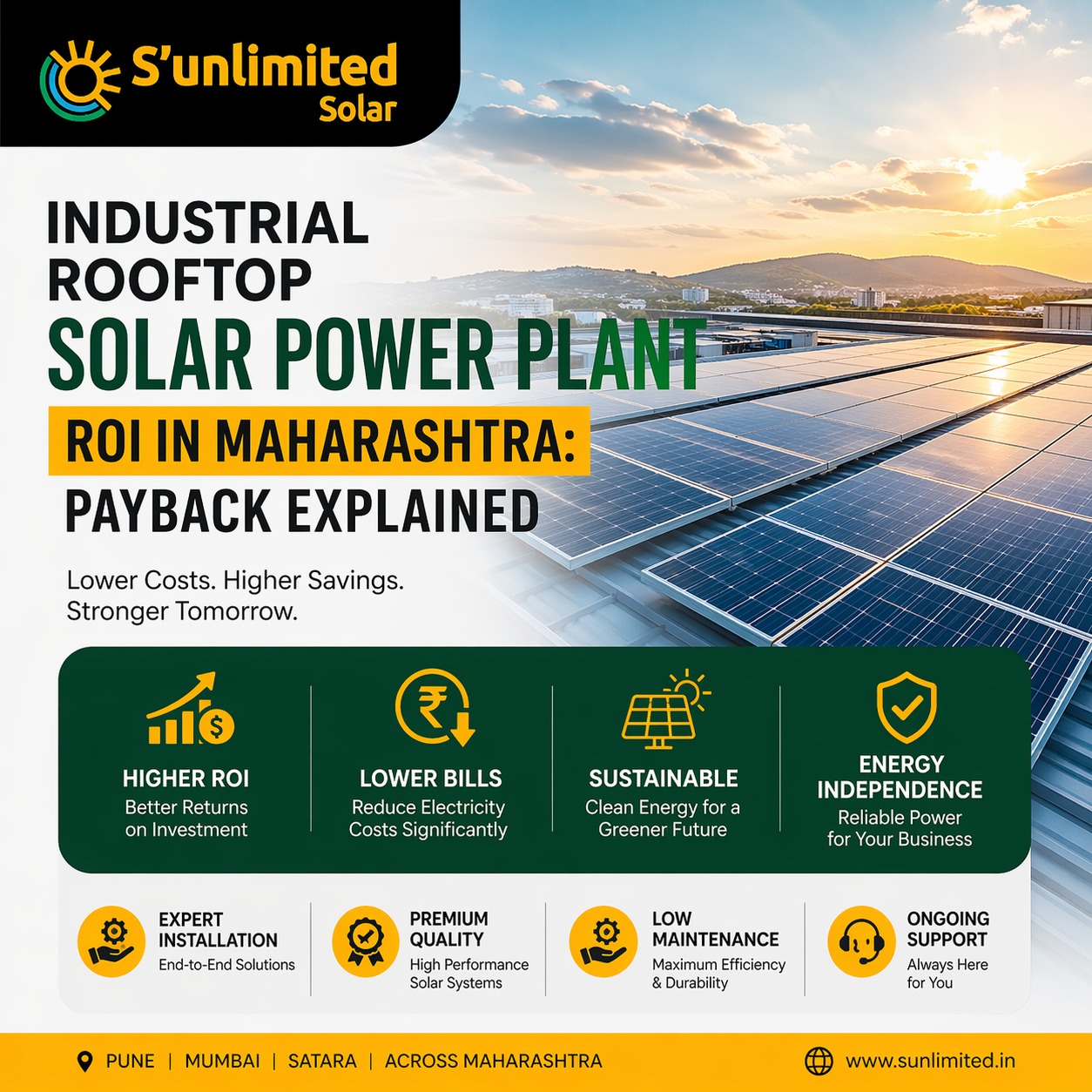 Industrial Rooftop Solar Power Plant
