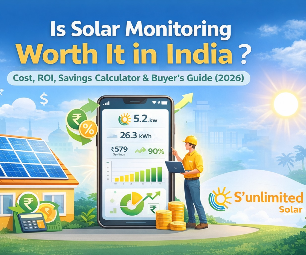 Solar System Monitoring in India: Cost, ROI Guide (2026)