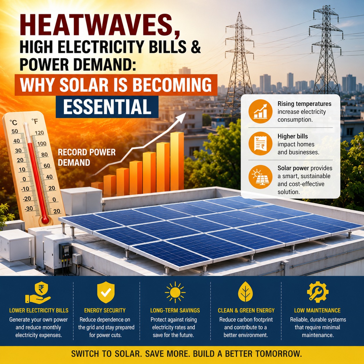 Rooftop Solar Power Plant for Rising Energy Costs